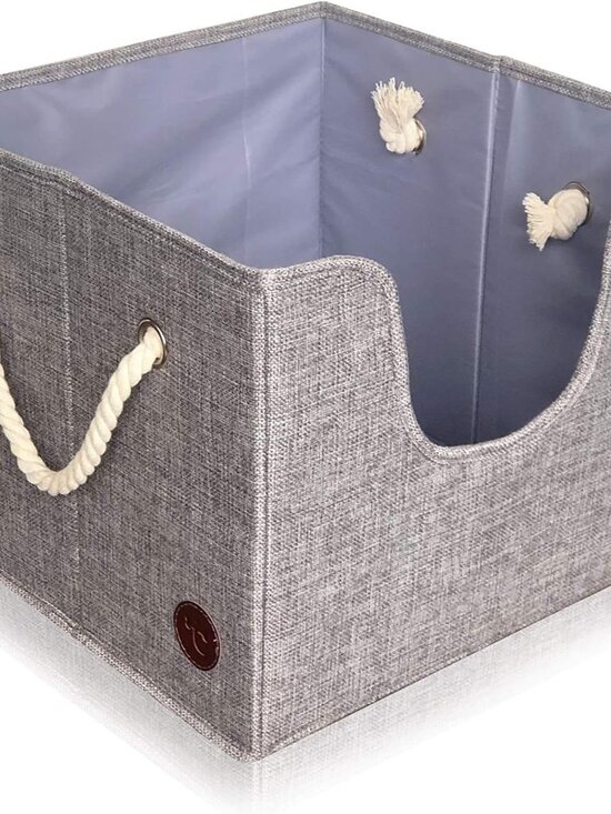 Other - Premium Dog Toy Bin & Blanket Basket - Living Room & Nursery Storage, Easy to Cl